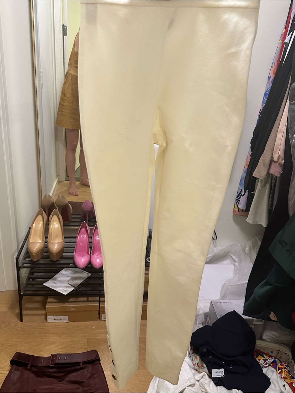 St. John White Skinny Pants